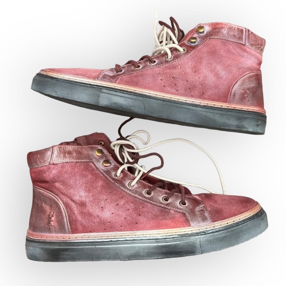 Bed Stu Roan Mac II Leather High-Top Sneakers Bordo (Like New) - Picture 7 of 15